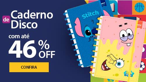 Cadernos de Disco com até 46% OFF